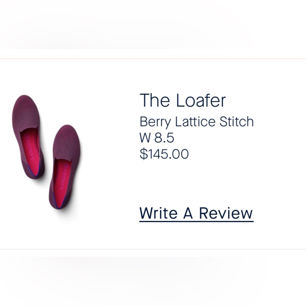 Rothys Loafer in Berry Lattice